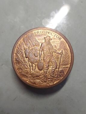 Prospector Commemorative Copper Round - Rustic Copper Tone